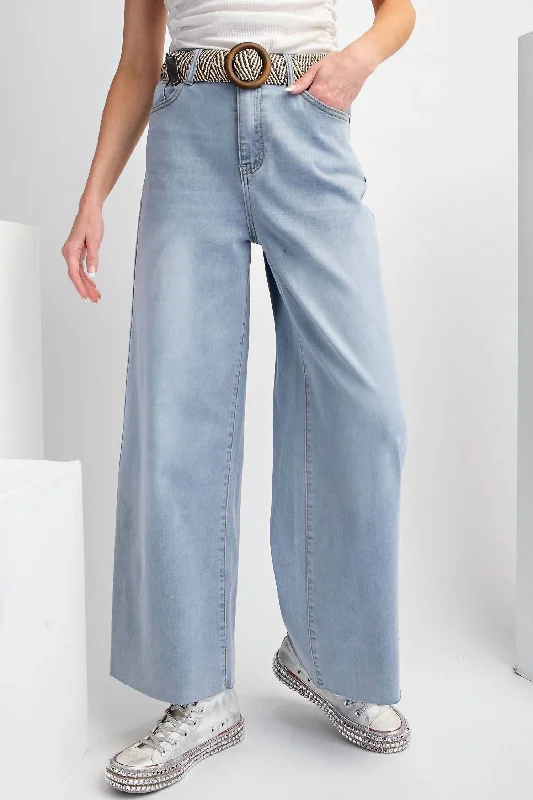 Bigger Savings, Better Shopping!Wide Legged Jean In Light Denim