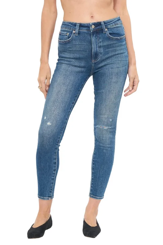 Buy More, Pay Less!Women's Aline Jeans In Plaza Distressed