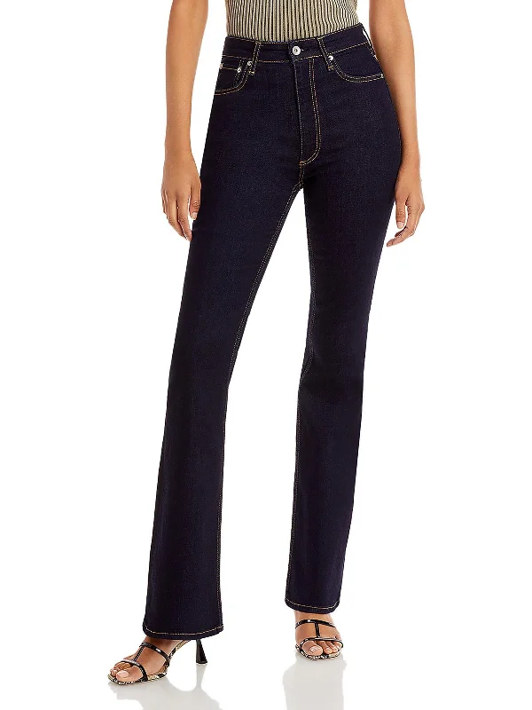 Biggest Sale of the Season!Womens High Rise Denim Flared Jeans