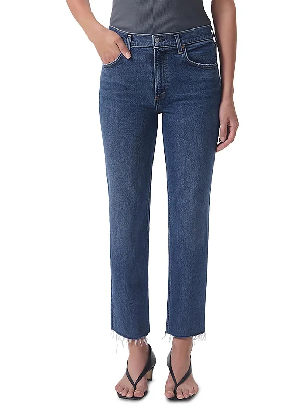 Only a Few Left – Order Now!Womens Organic Cotton Mid-Rise Straight Leg Jeans