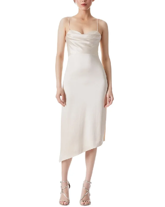 Every Deal is a Steal!alice + olivia Kiyoko Double Cowl Mid Dress