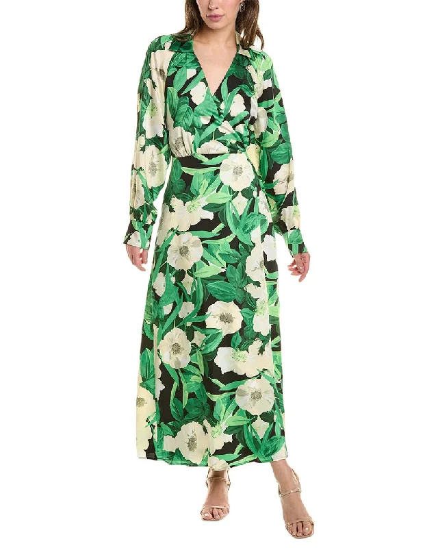Every Deal is a Steal!Anne Klein Tie Waist Midi Faux Wrap Dress