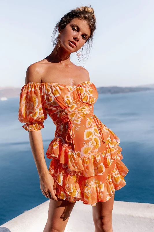 Unmissable Offers Await!Find My Way To You Dress - Orange