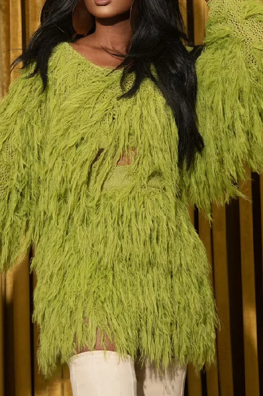 Shop Now and Save!Fluffy Bright Cutout Dress Suit