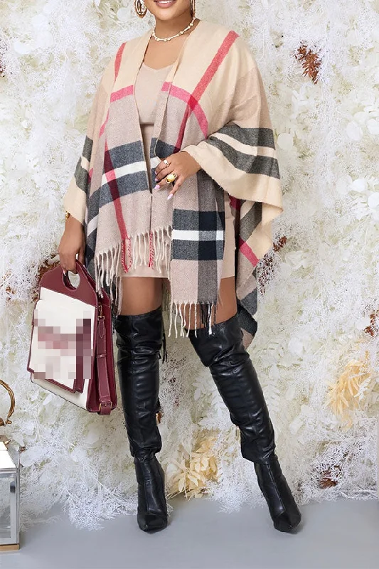 Limited Deals, Unlimited Savings!Geometric Line Versatile Tassel Cape