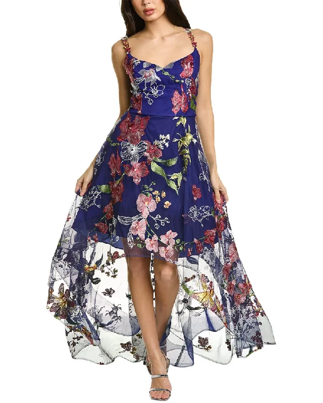 Save More Than Ever!Marchesa Notte Floral Embroidered Gown