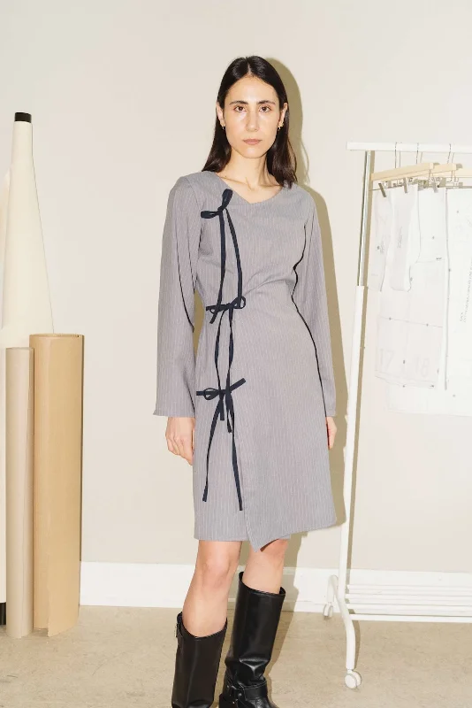 Best Offers of the Month!Puff and Pencil Crossover Dress & Cone Sleeve