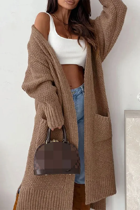 Price Drop Alert!Solid Color Casual Patch Pocket Cardigan