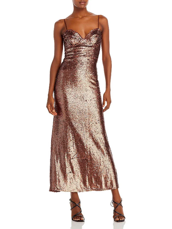 Hurry! While Supplies Last!Stasia Womens Sequined Formal Evening Dress