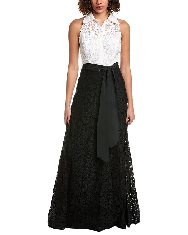 One Click Away from Big Savings!Teri Jon by Rickie Freeman Lace Gown