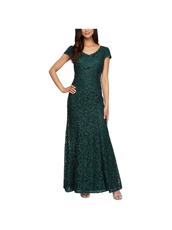 Incredible Savings Inside!Womens Beaded Lace Evening Dress
