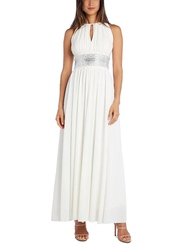 Exclusive Offers You’ll Love!Womens Embellished Keyhole Evening Dress