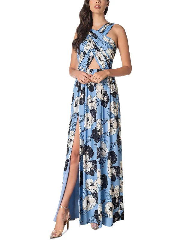 Hottest Discounts of the Year!Womens Knit Floral Evening Dress
