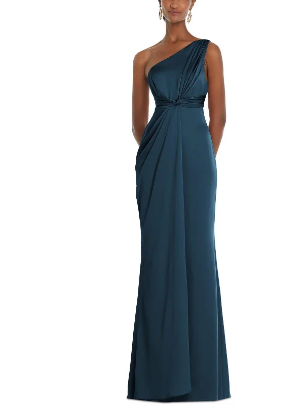 Instant Savings Await!Womens Satin Long Evening Dress