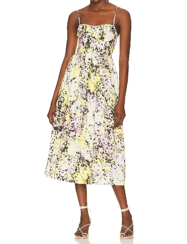 Shop More, Spend Less!Allegra Print Midi Dress In Multy