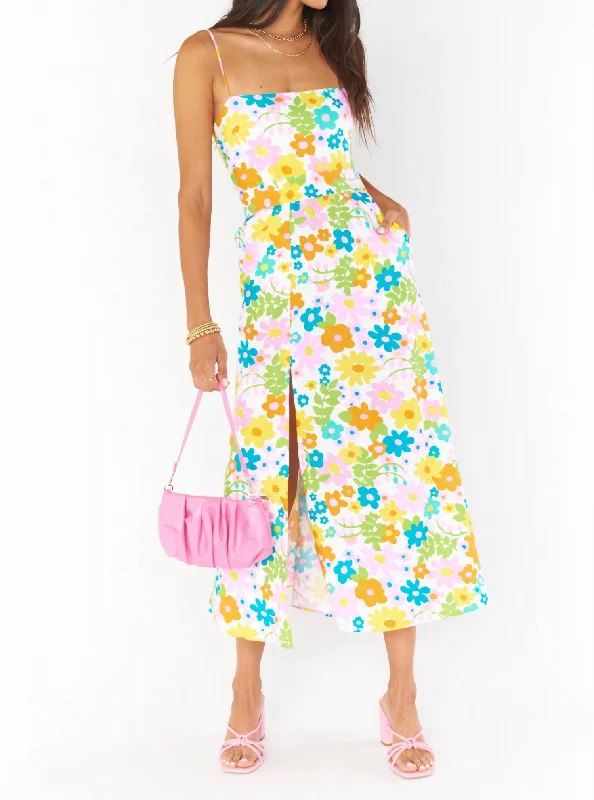 Steals and Deals Await!Amalfi Coast Midi Dress In Petal Pop