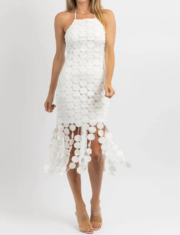 Don’t Wait – Shop Today!Amiah Tiered Midi Dress In White