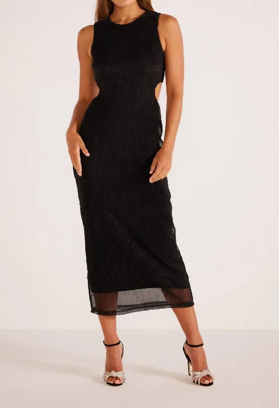 Exclusive Offers You’ll Love!Astrid Cutout Midi Dress In Black