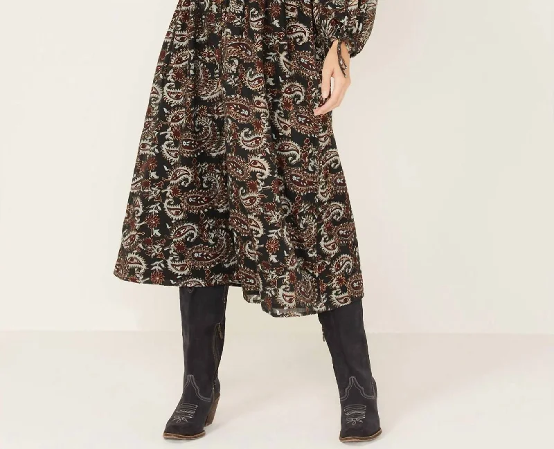 Your Shopping Wish, Our Discount Command!Corrine Midi Dress In Avalon Block