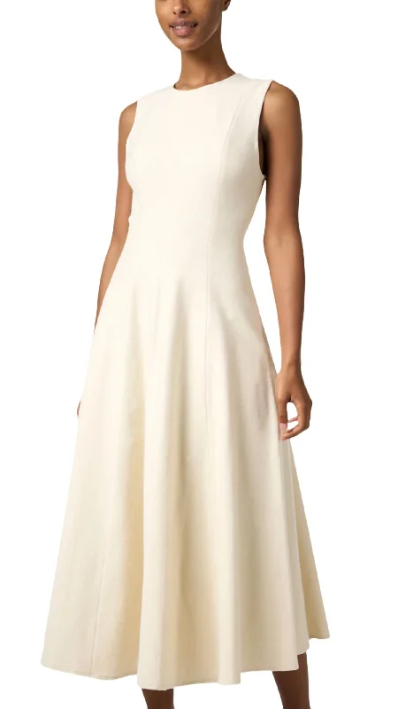 Score Huge Discounts Today!Cotton Midi Dress In Chiffon
