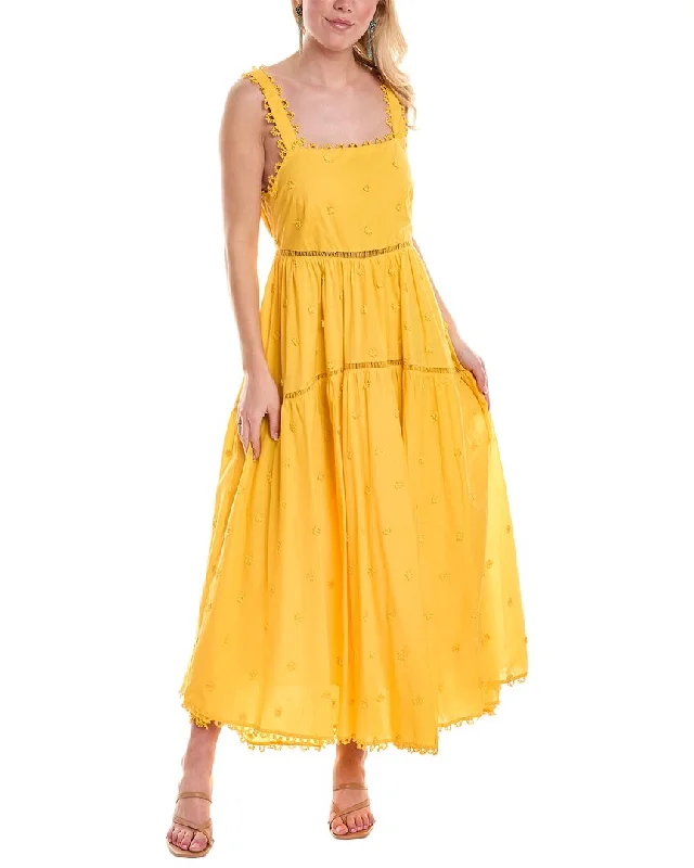 Time to Save Big!FARM Rio 3D Flowers Midi Dress