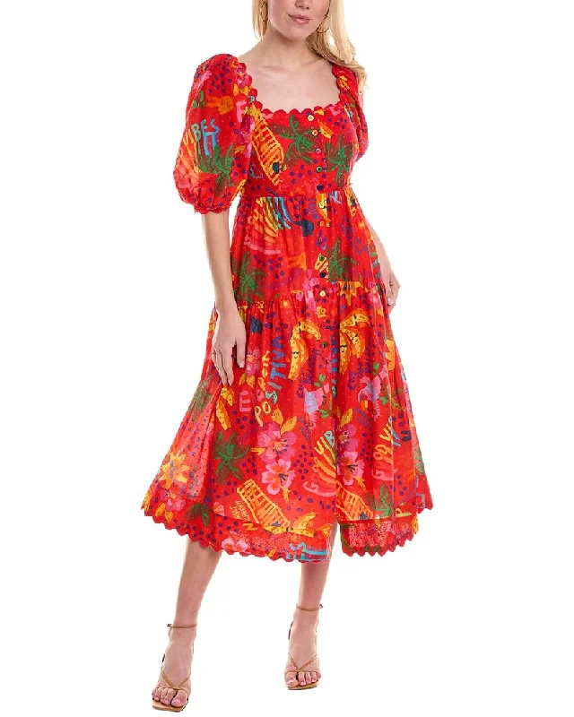 Don’t Wait – Shop Today!FARM Rio Good Vibes Swiss Dot Midi Dress
