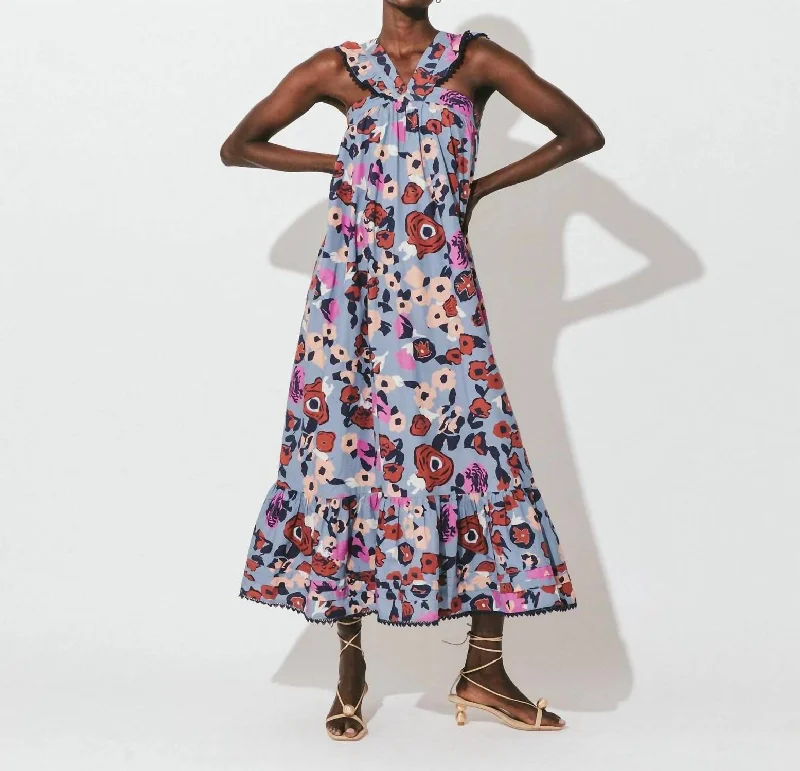Save More Than Ever!Hedy Midi Dress In Waterlily