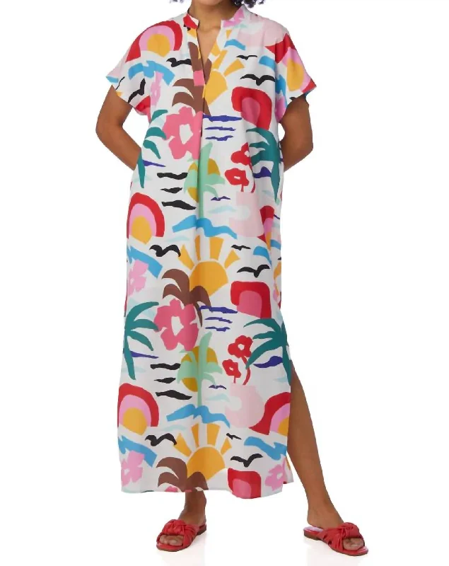 Must-Have Deals Inside!Ina Caftan Midi Dress In Yamas
