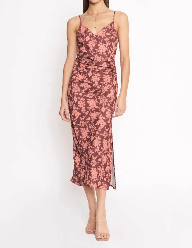 Shop Early, Save Big!Jessika Charming Midi Dress In Floral