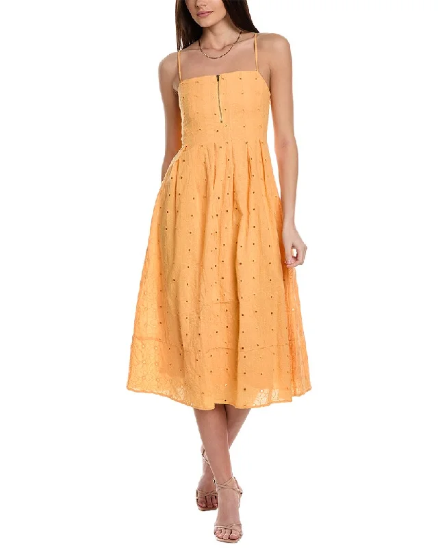 Your Shopping Wish, Our Discount Command!Line & Dot Trixie Floral Midi Dress