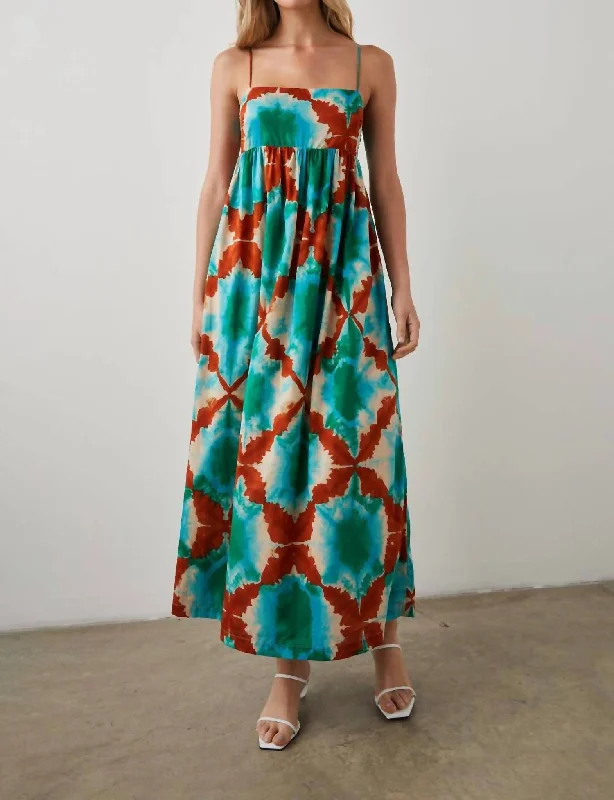 Time to Snag a Bargain!Lucille Woven Midi Dress In Kaleidoscope