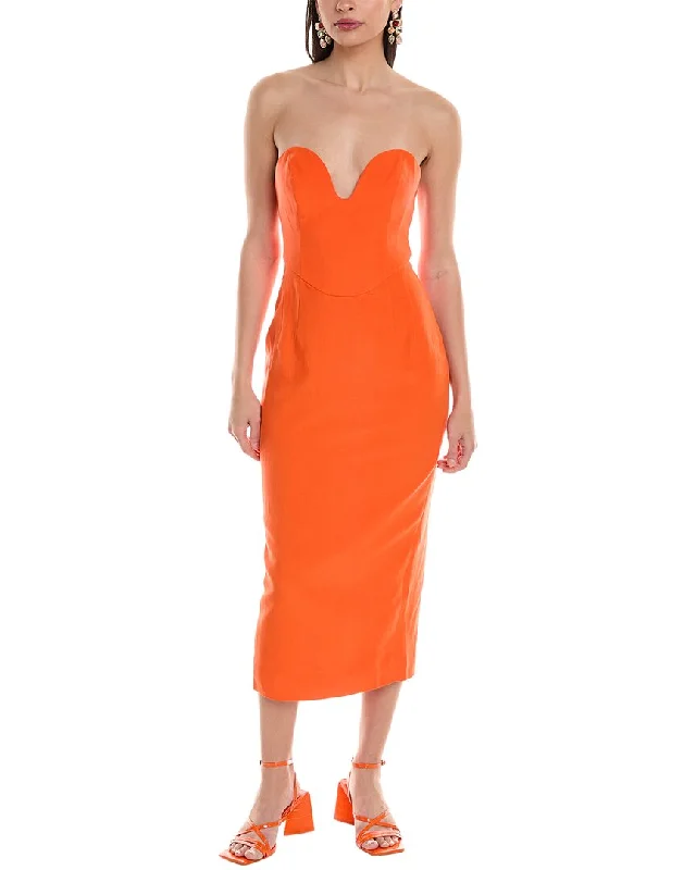 Flash Deals – Act Quickly!Mara Hoffman Isla Linen-Blend Midi Dress