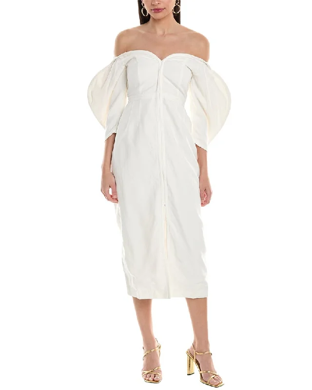 Shop the Hottest Deals!Mara Hoffman Leonara Linen-Blend Midi Dress