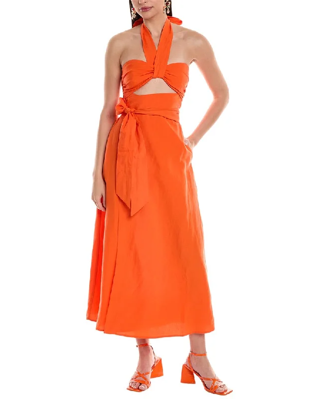 Shop Smart, Save Big!Mara Hoffman Paula Linen-Blend Midi Dress