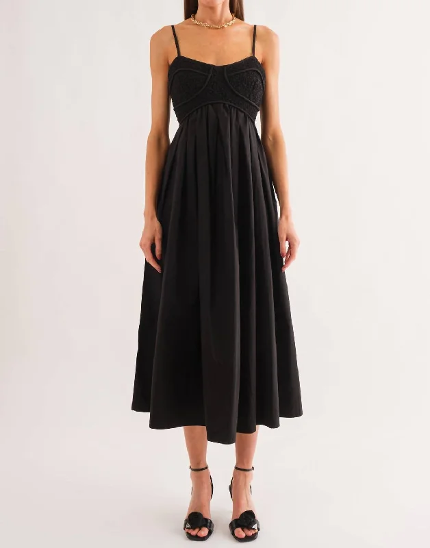 Find the Best Deals Here!Midi Dress In Black