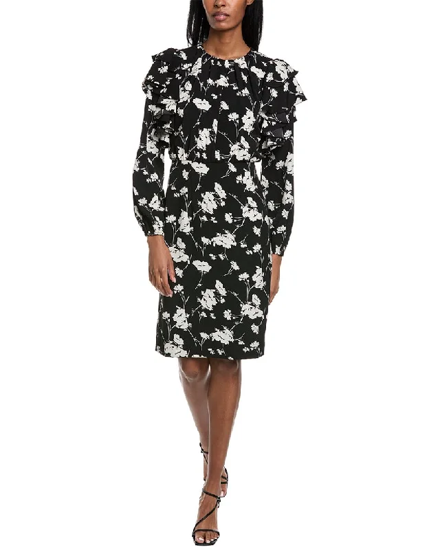 Today Only – Don’t Miss It!Mikael Aghal Ruffle Midi Dress
