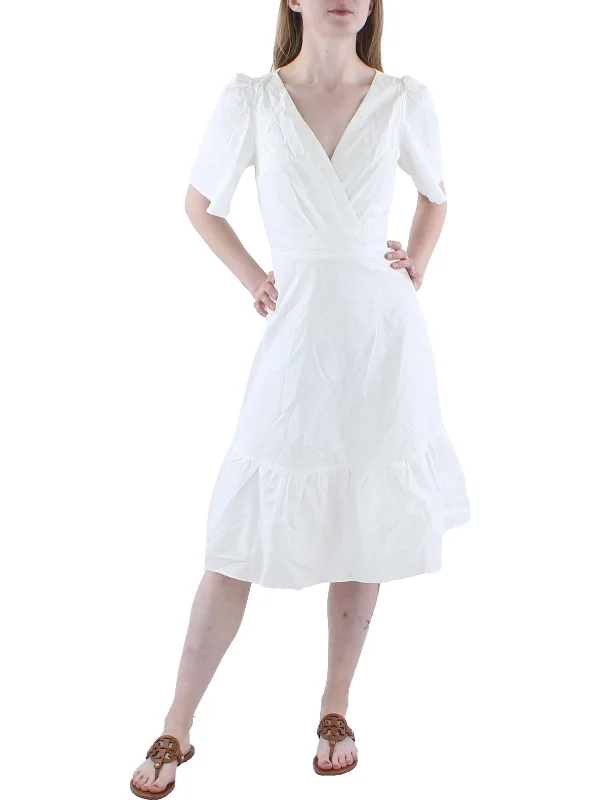 Price Drop Alert!Mona Womens Cutout Knee Length Midi Dress