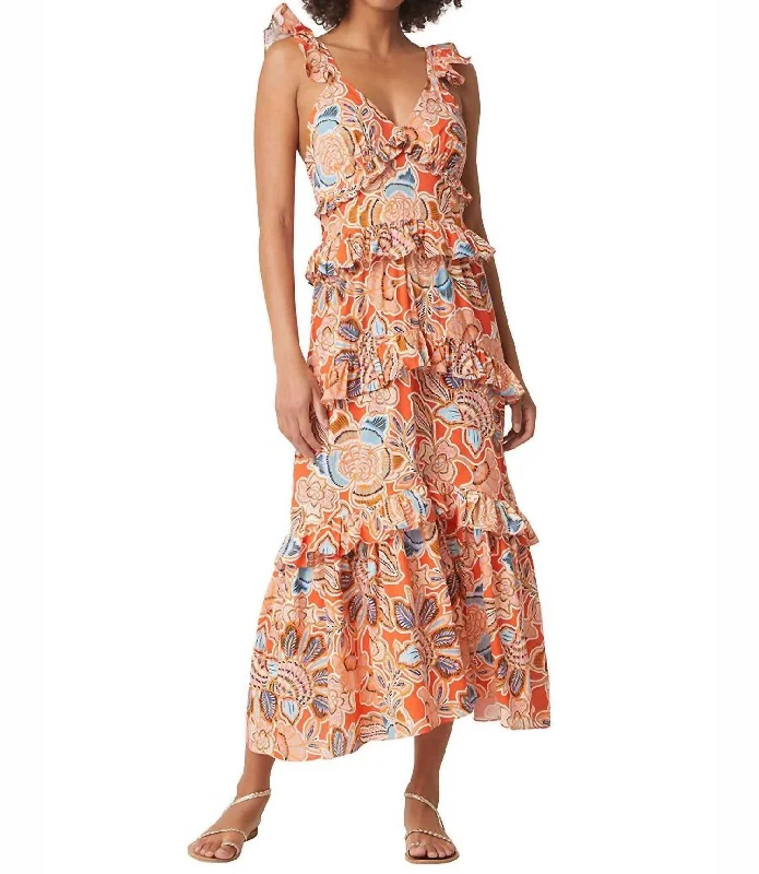 Today’s Deals, Tomorrow’s Regrets!Morrison Midi Dress In Tangerine