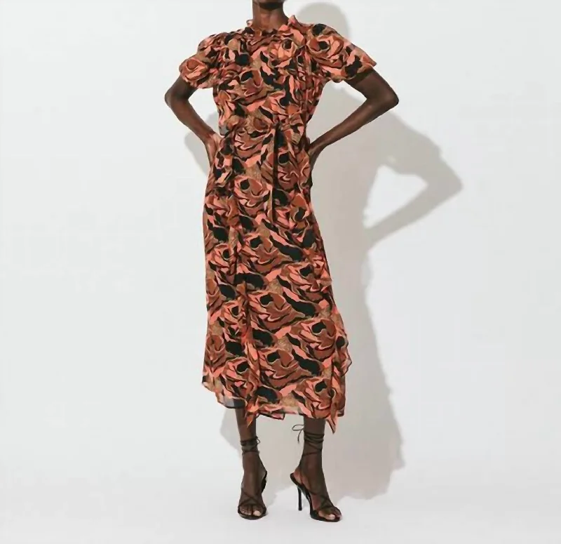 Grab Yours Before It’s Too Late!Paige Midi Dress In Multi