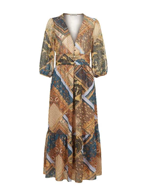 Get Ready to Save!Print Midi Dress