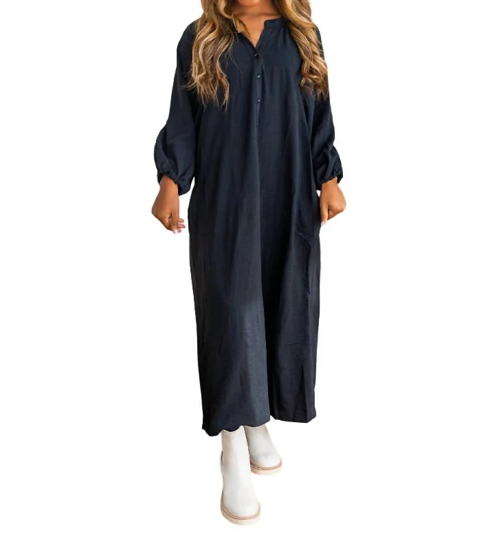 Amazing Prices You Can’t Resist!So Much To Say Midi Dress In Black