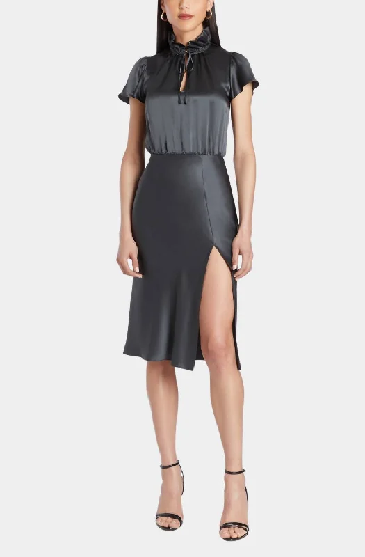 Your Wallet Will Thank You!Vittoria Midi Dress In Black