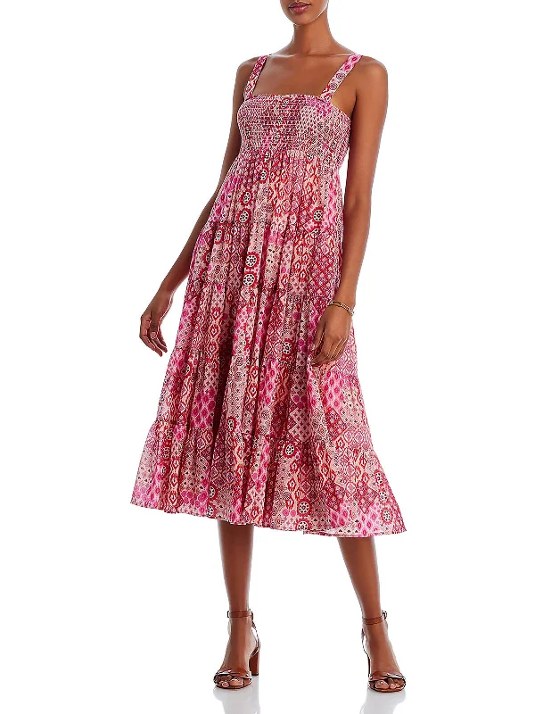 The Best Sale of the Year!Womens Cotton Short Midi Dress