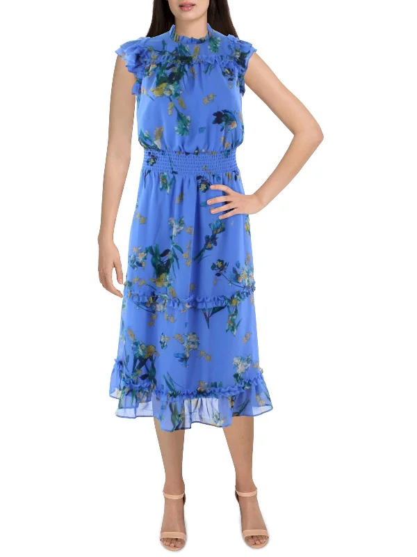 Find Your Perfect Deal Today!Womens Floral Calf Midi Dress
