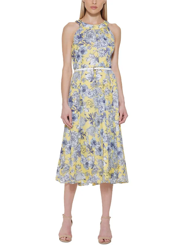Special Discounts Inside!Womens h Chiffon Midi Dress