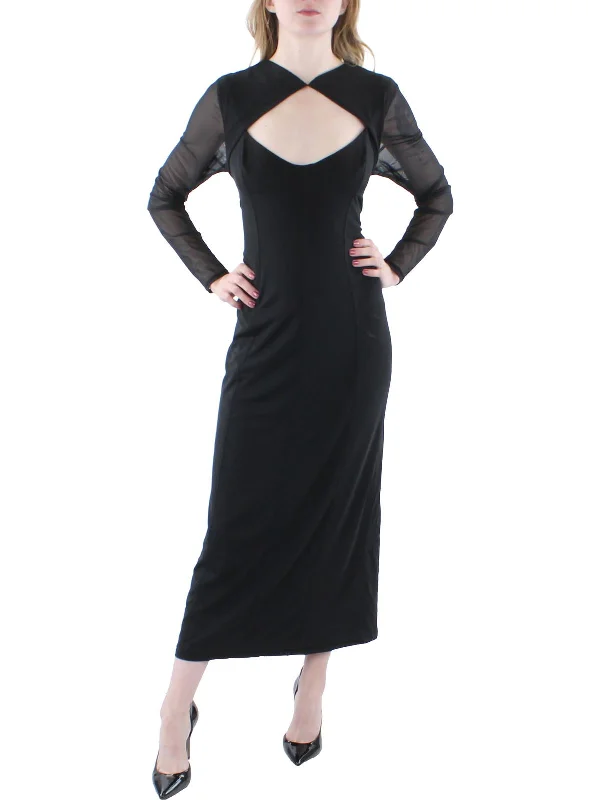Your Wallet Will Thank You!Womens Open Neck Long Midi Dress
