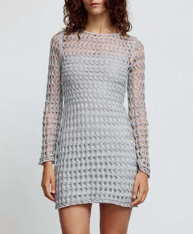 Shop Early, Save Big!Adley Mini Dress In Silver