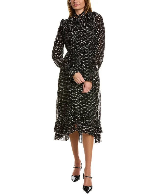 Crazy Discounts Inside!AllSaints Lara Dot Midi Dress