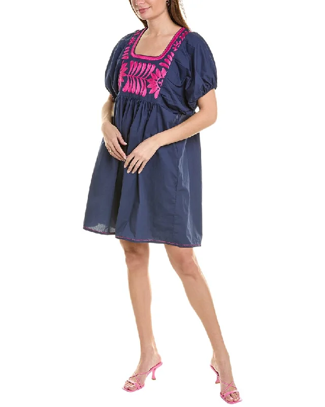 Time to Snag a Bargain!bella tu Embroidered Linen Mini Dress