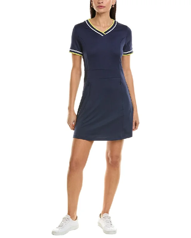 One Day Only – Huge Savings!Callaway V-Neck Colorblocked Mini Dress